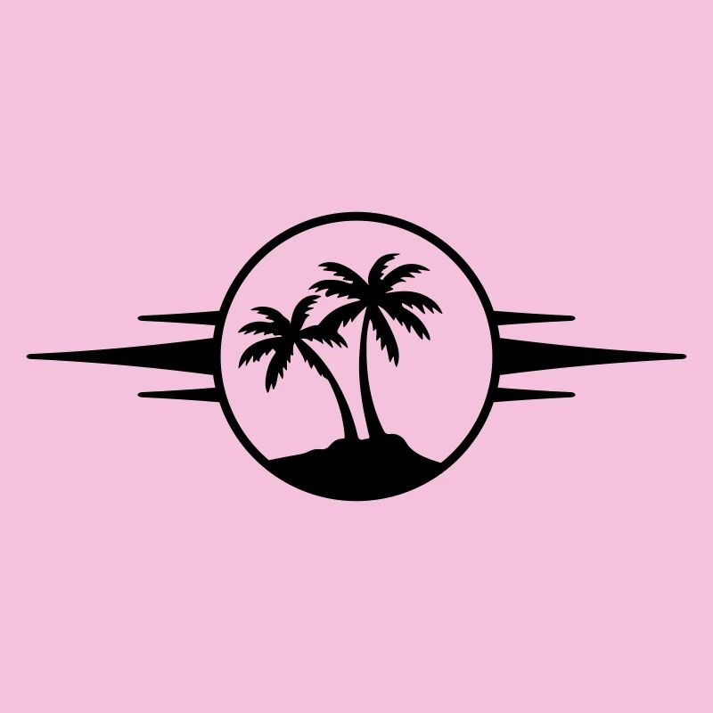 Insel Palmen Symbol