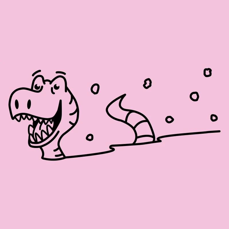 Dinosaurier im Schnee