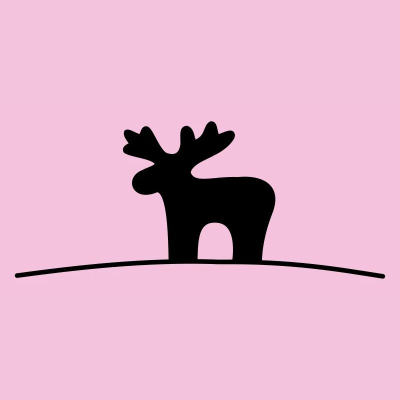 Moose silhouette gift idea Christmas
