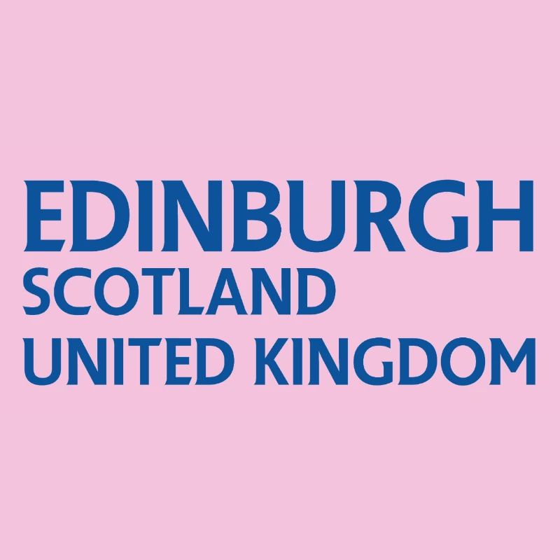 Édimbourg – Écosse Textdesign