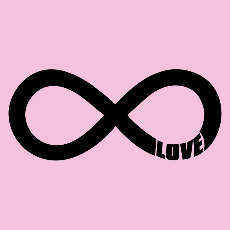 Infinity Love Symbol – Schwarz