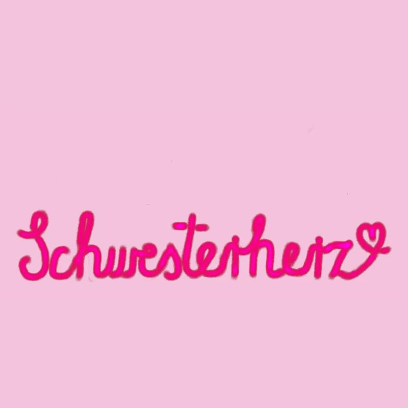 Schwesterherz - Geschenk mit Herz