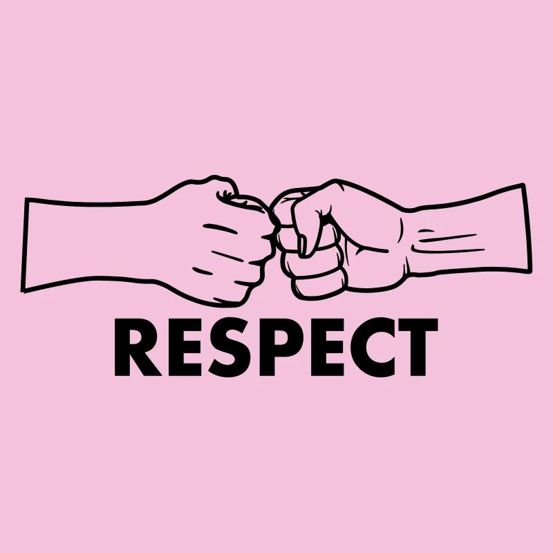 Respect two fists with text 'RESPECT'