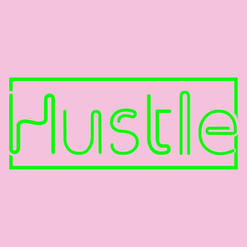Futuristic Neon Background Print
