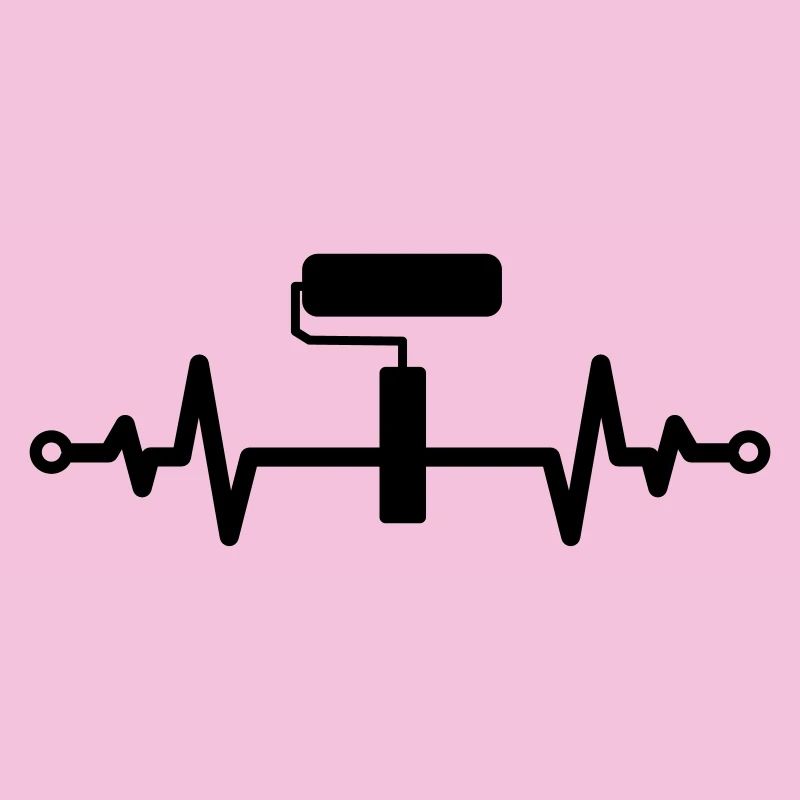 Paint Roller Heartbeat – Creativity Gift Idea