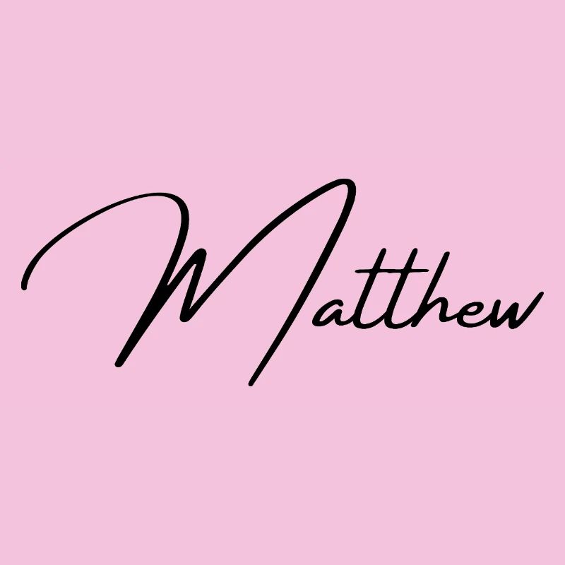 Conception du nom Matthew - Typographie élégante