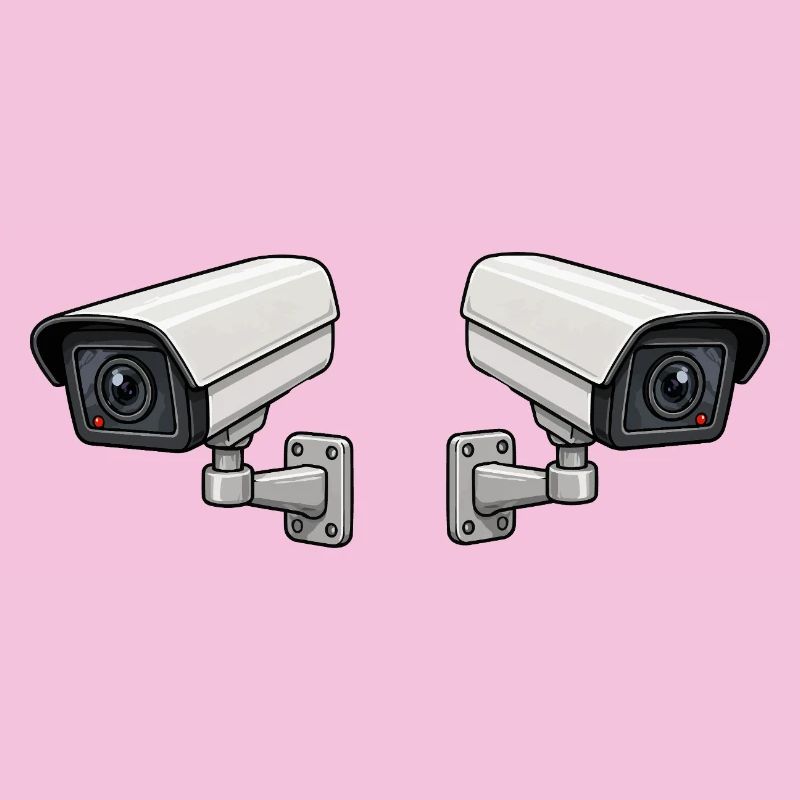Art de surveillance à double caméra