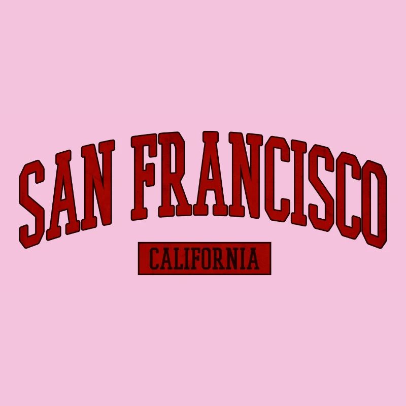 Lettrage rétro de San Francisco