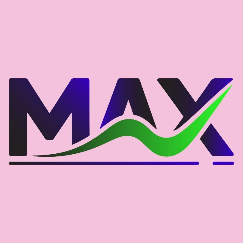 MAX Wave Gradient Logo Tee