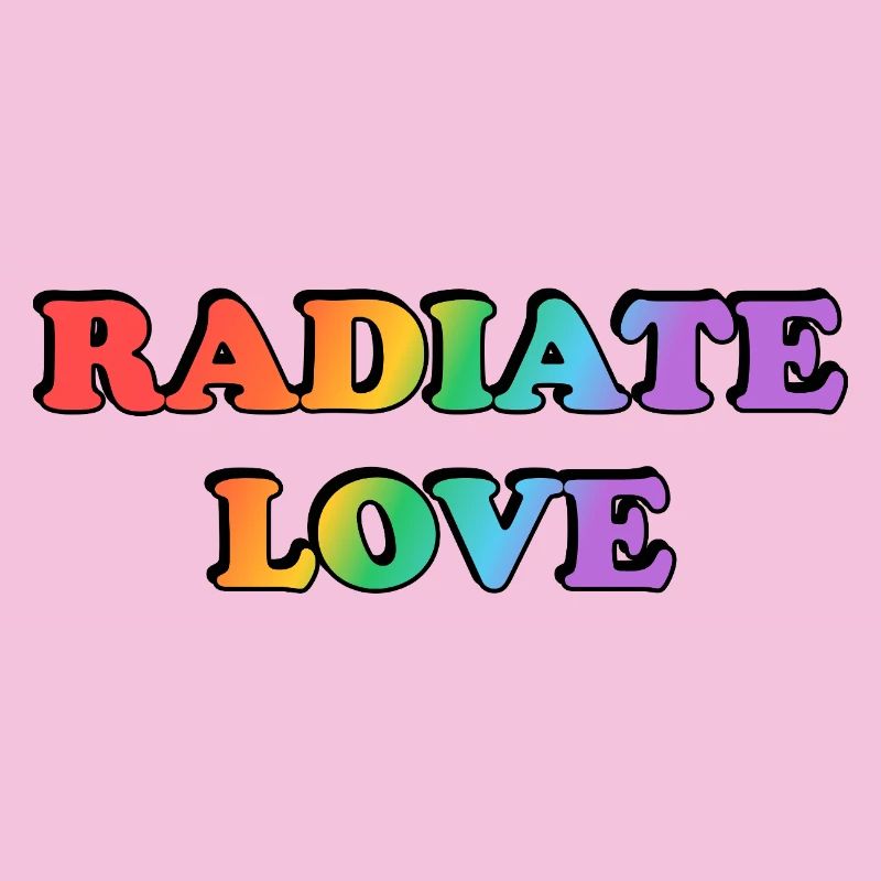 Radiate Love Rainbow Gradient