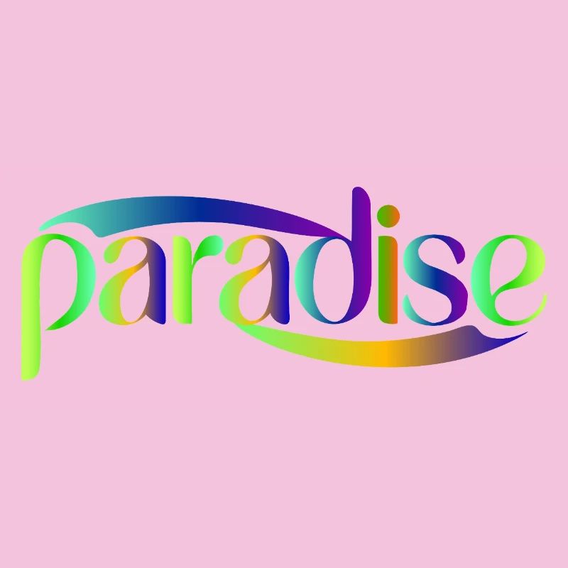 Paradise Rainbow Skriptdesign