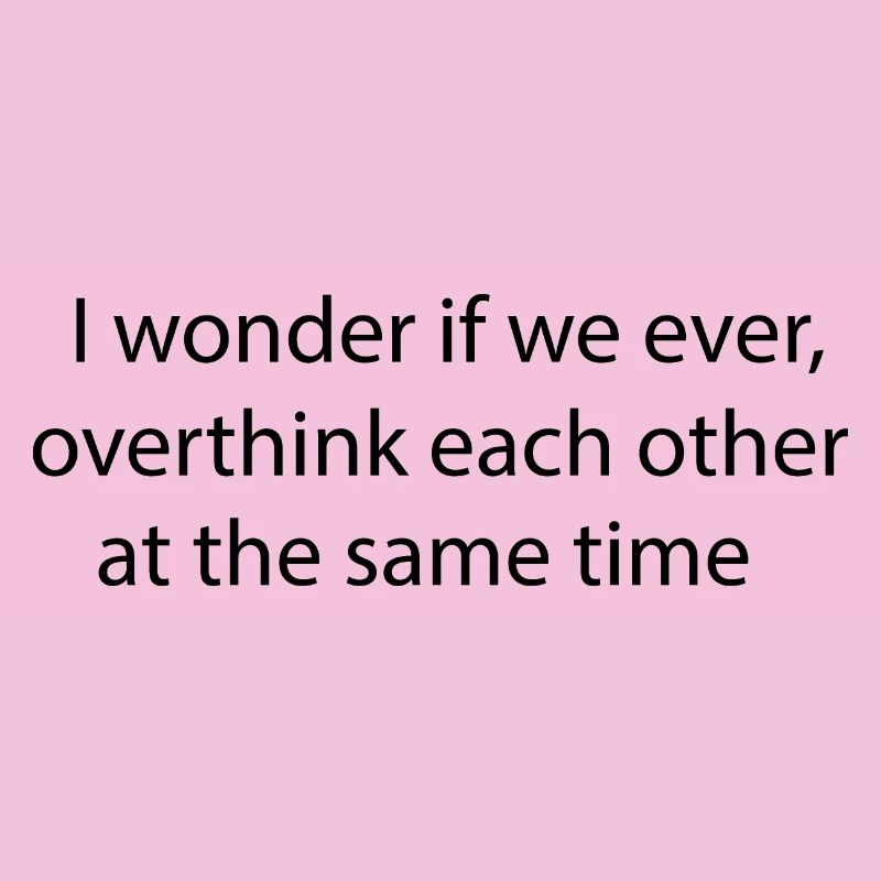 Statement lettering Overthinking