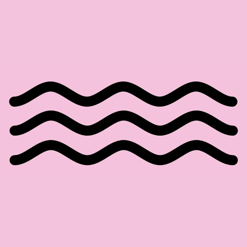 Signe abstrait pour l’eau