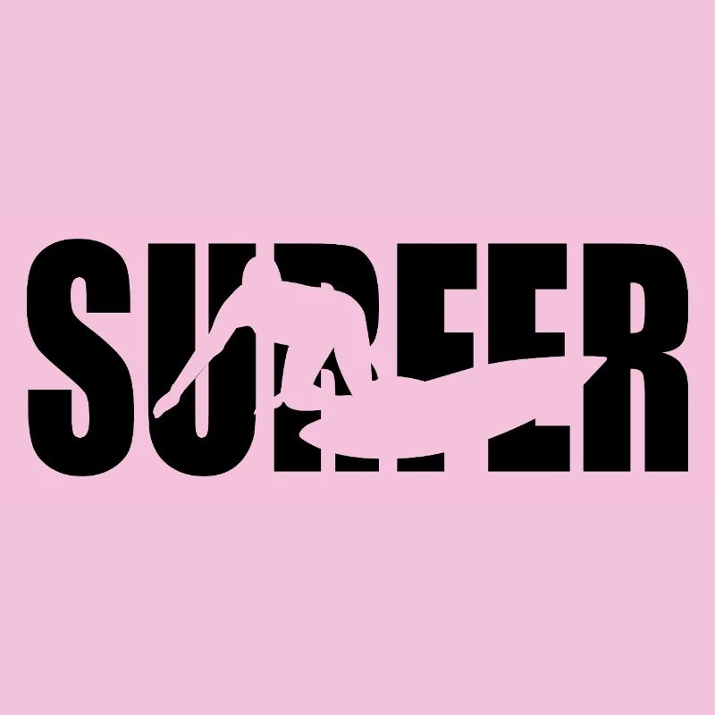 Design de surfeur classique – Vagues et liberté