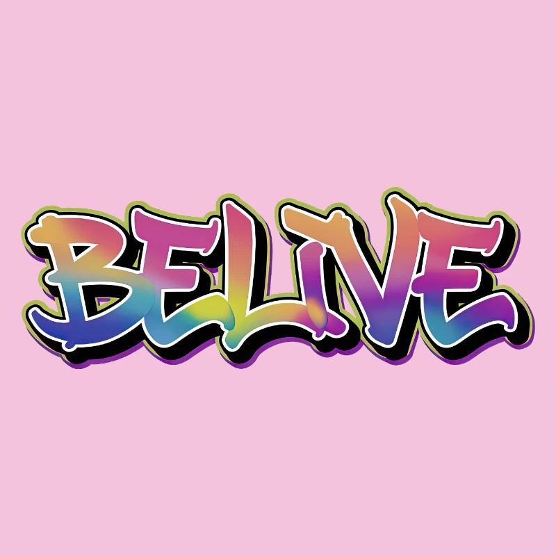 BELIVE Graffiti Rainbow