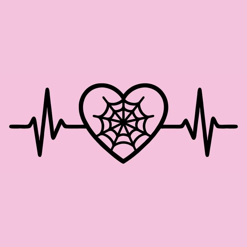 Spider Web Halloween Heart