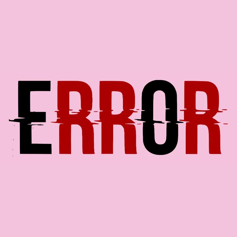 Error Fehlermeldung Glitch-Design