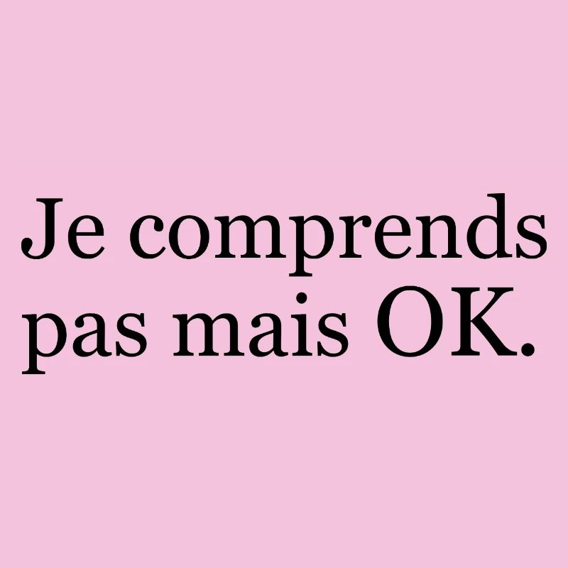 « Je comprends pas mais ok. » Noir