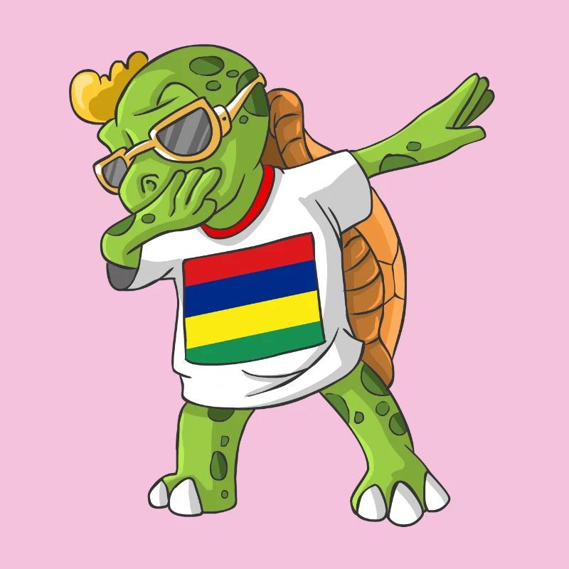Mauritius Dabbing Schildkröte