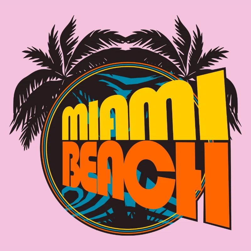 Miami Beach Retro-Palmen