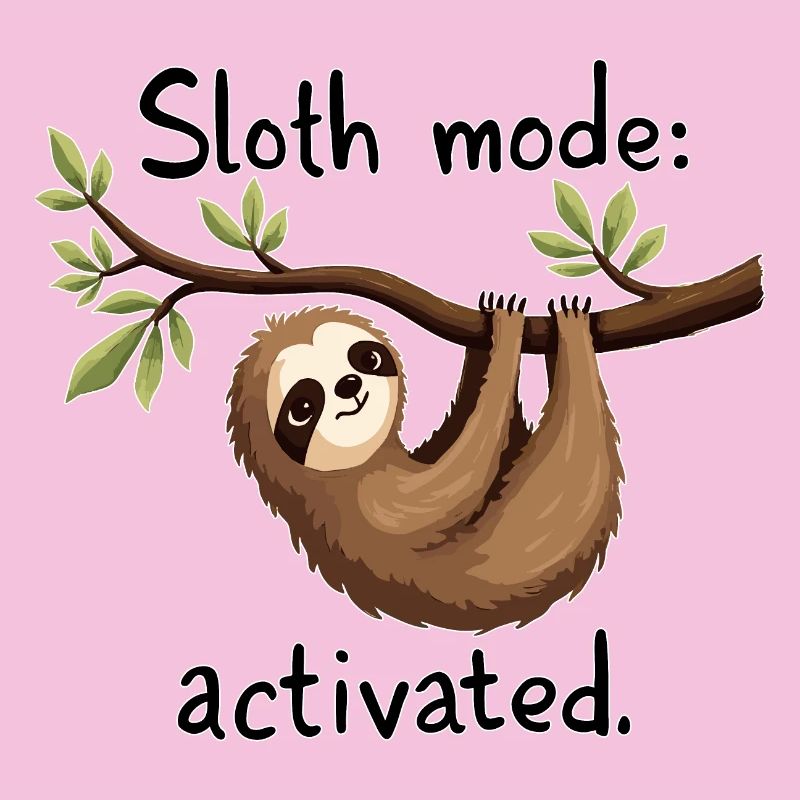 Sloth Mode Activated: Hanging Sloth Art