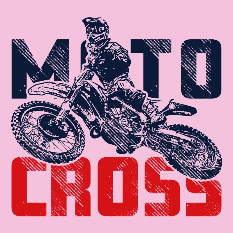 Springender Motocross Fahrer