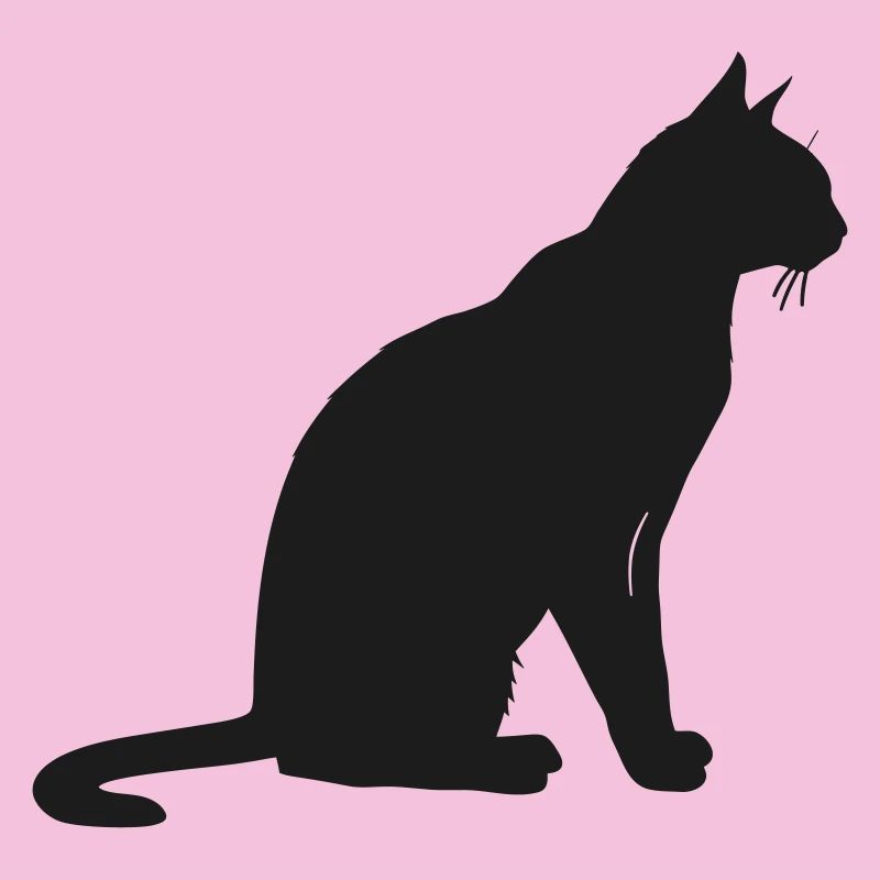 Elegante Silhouette einer Katze