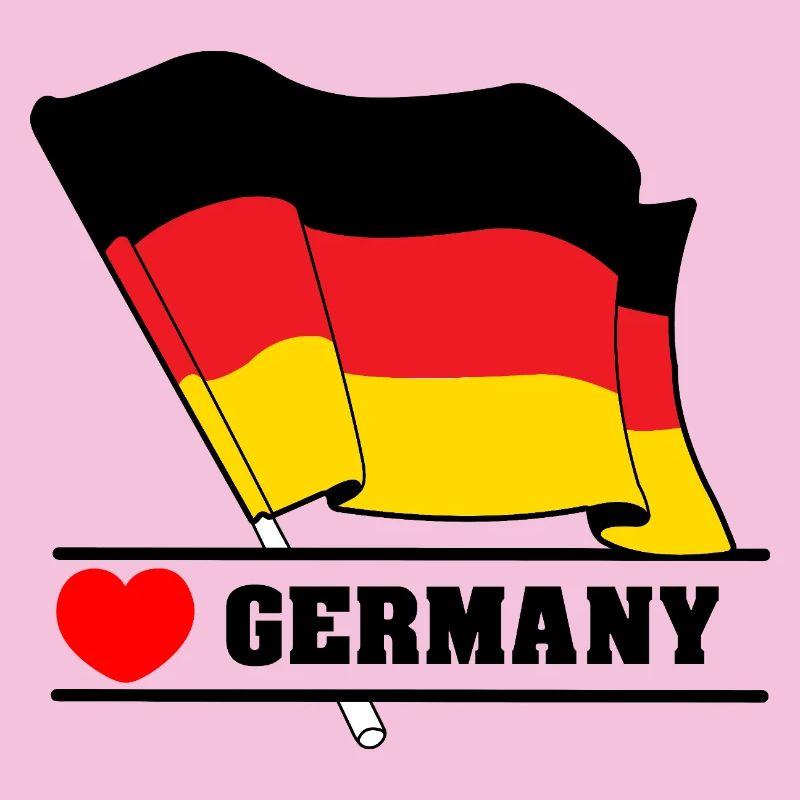Deutsche Flagge mit Herz