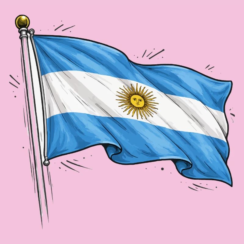 Argentinien Flagge