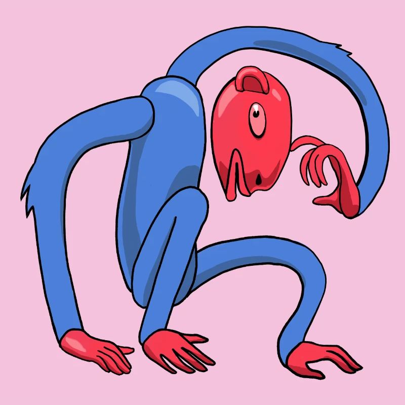 thinking monkey
