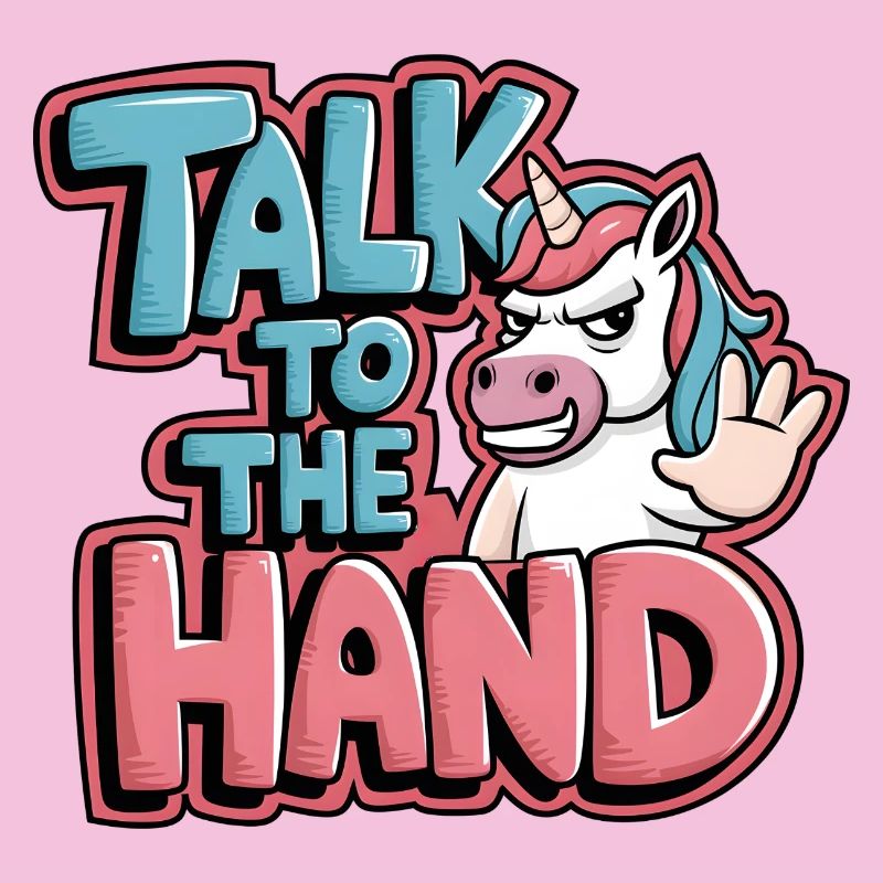 Unicorn Comic - Talk to the Hand
