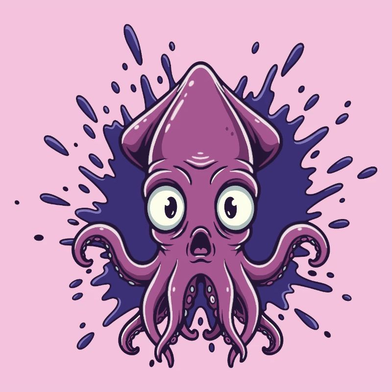 Crazy Ink Octopus Splash