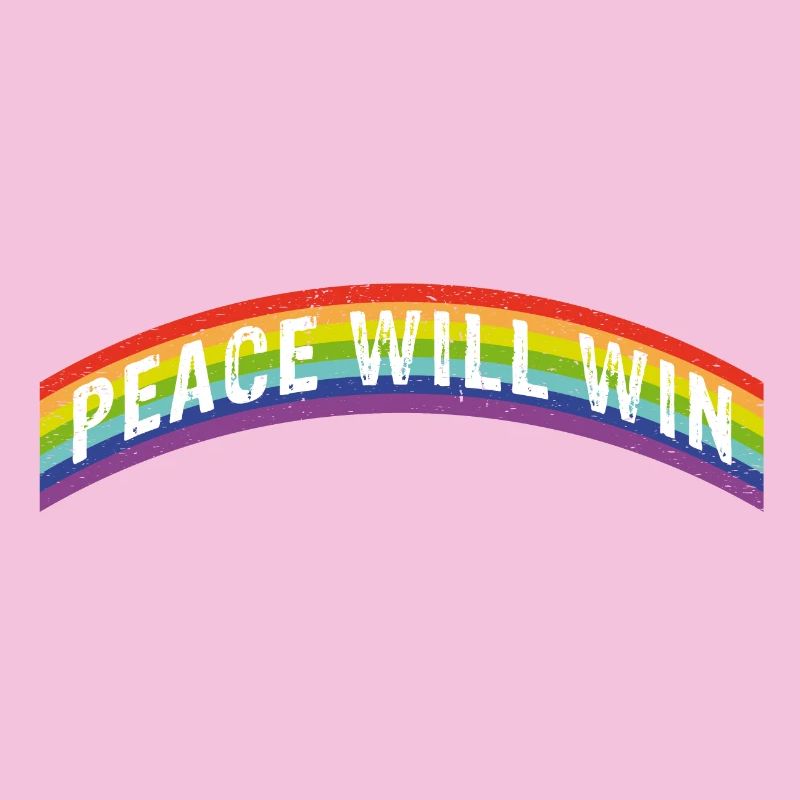 Rainbow Regenbogen Peace will win