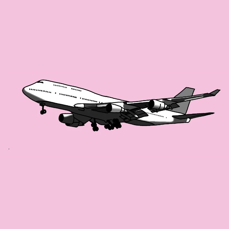 Flugzeug Silhouette mit Dynamischem Design