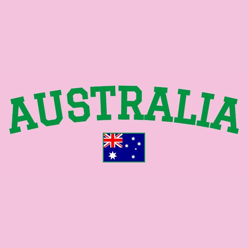 Drapeau de design australien vert