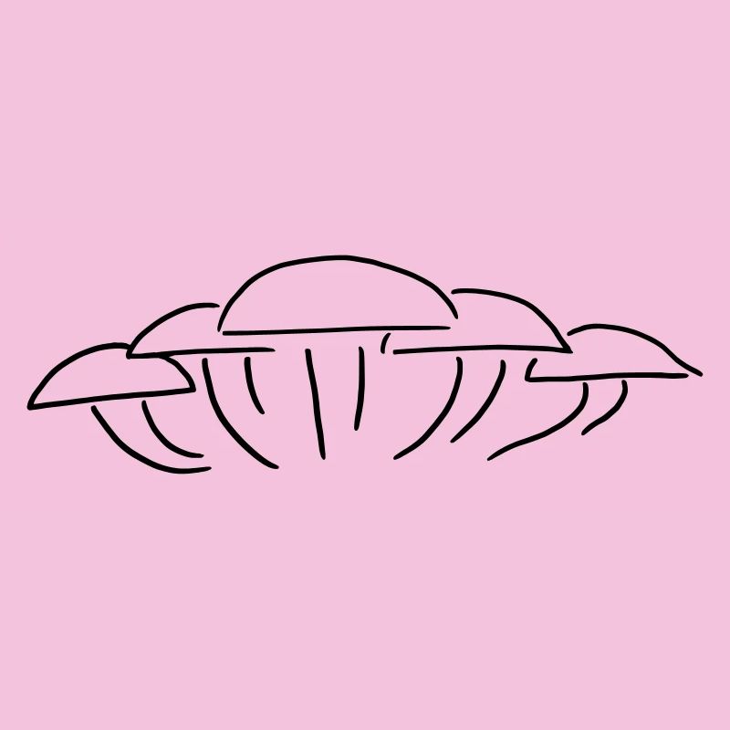 Groupe de champignons - Un groupe de champignons