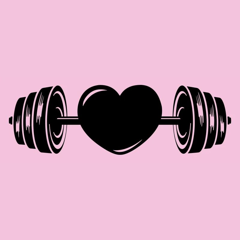 Dumbbell with heart