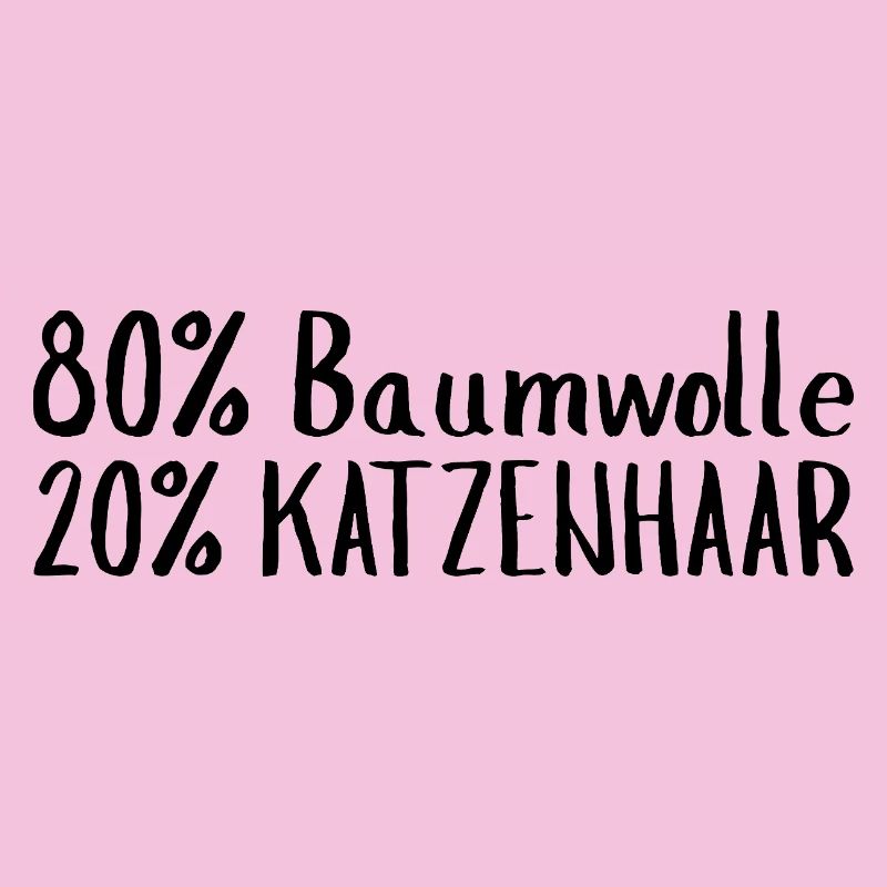 80 % coton 20 % poils de chat