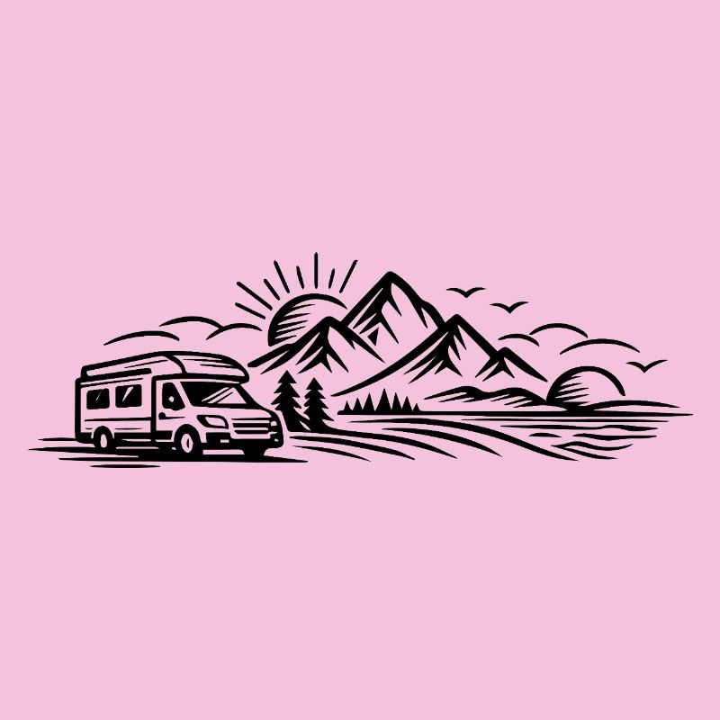Campingauto Landschaft