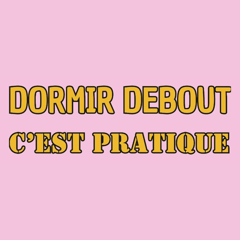 Dormir debout, c’est pratique