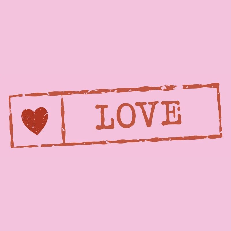 Rustic Heart Love Stamp