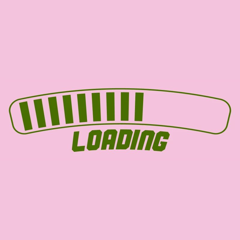 Retro Ladebildschirm Grün