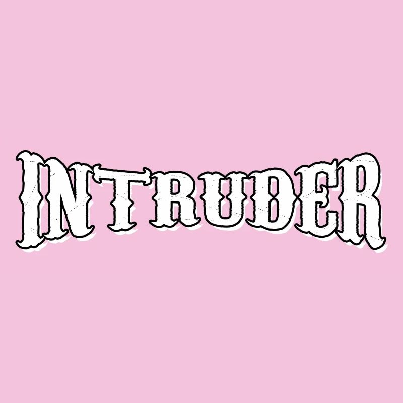 intruder hacker eindringling clan sticker computer