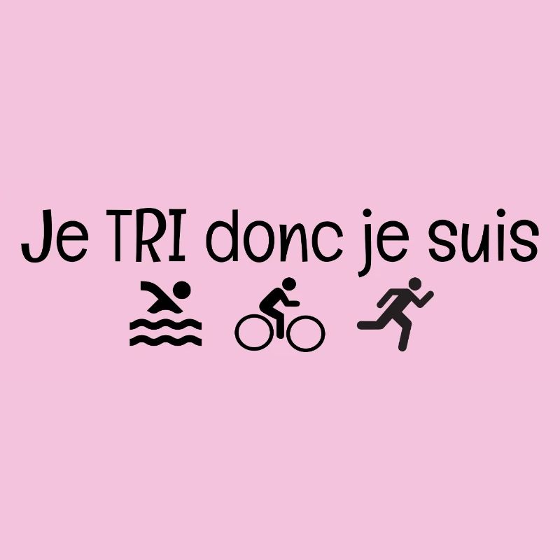 Ich SORTIERE, also bin ich. Triathlon-Humorgeschenk