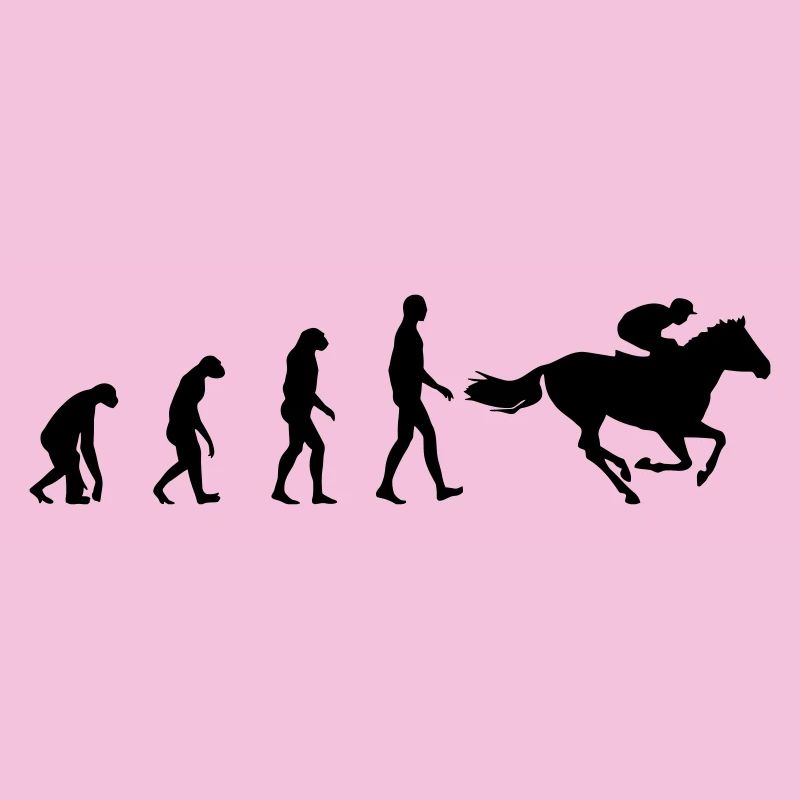 Évolution de l'homme vers le cavalier pro