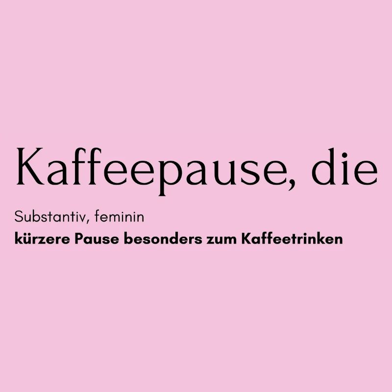 Kaffeepause, die