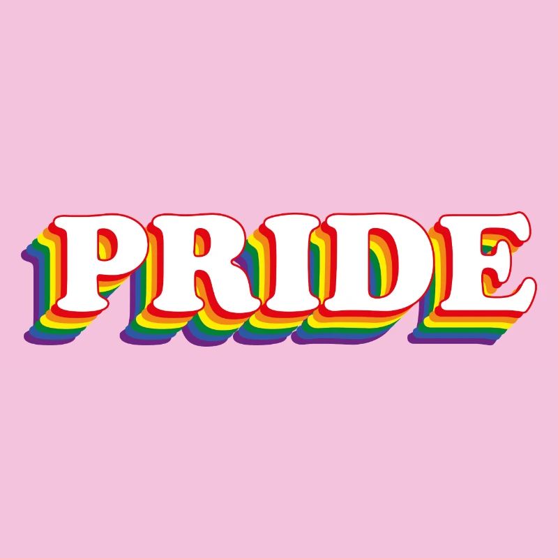 PRIDE mit Regenbogenfarben LGBT