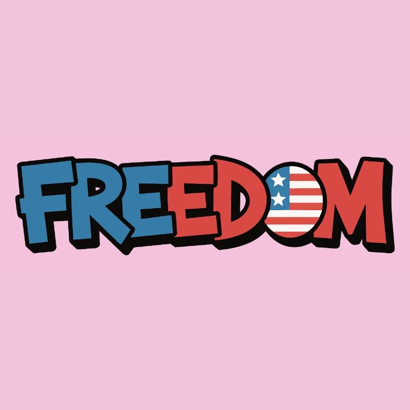 Freedom Typografie Statement Design