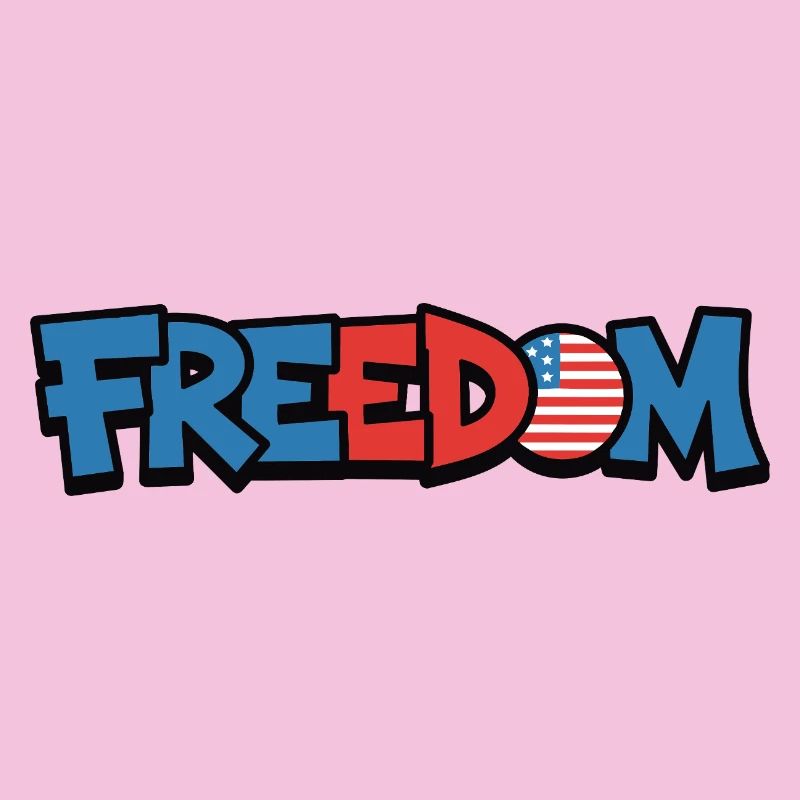 Freedom Typografie Statement Design