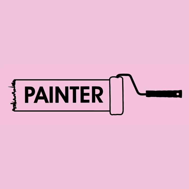 Paint roller transparent with text 'PAINTER'